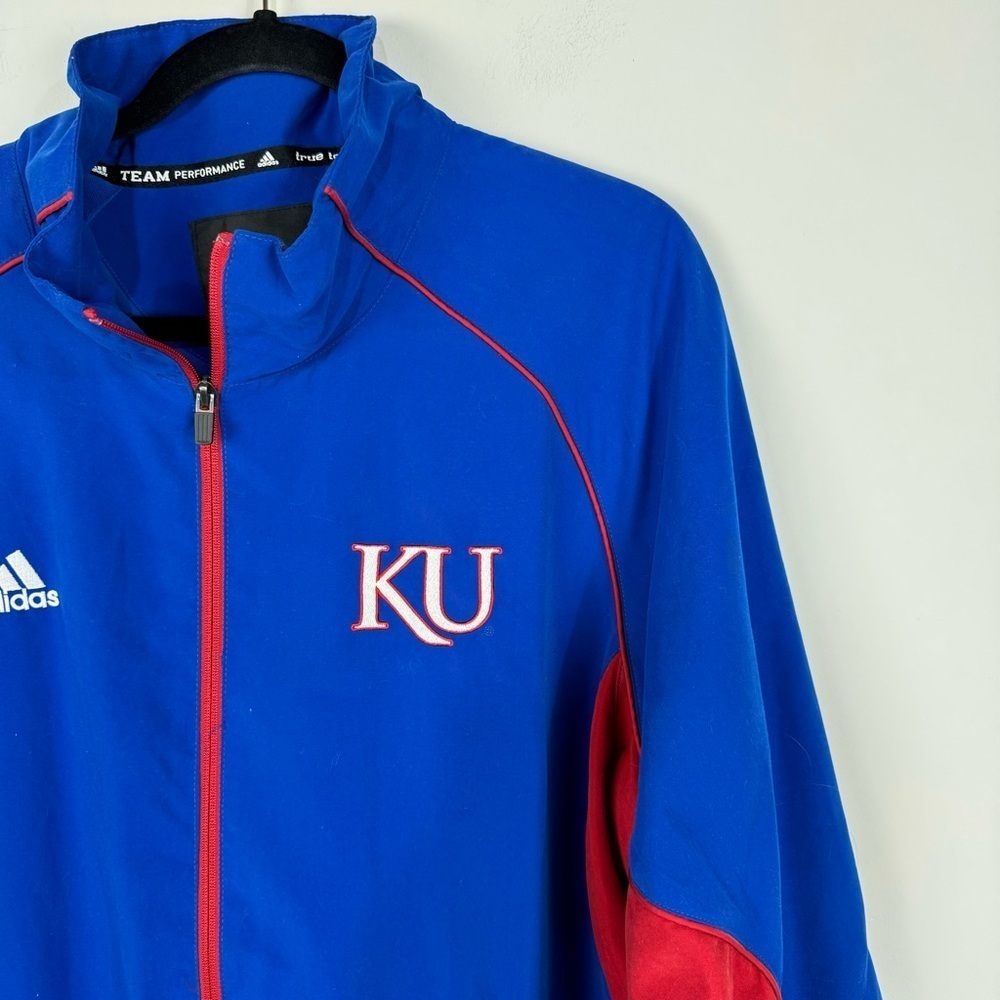 Adidas Kansas Jayhawk Performance Full Zip Jacket - image 3